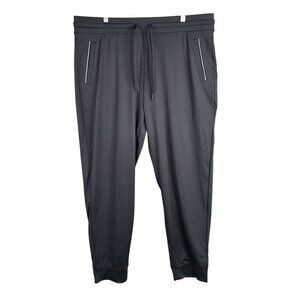 Mens 32 Degree Heat Black Joggers Drawstring Waist 100% Polyester Size XXL